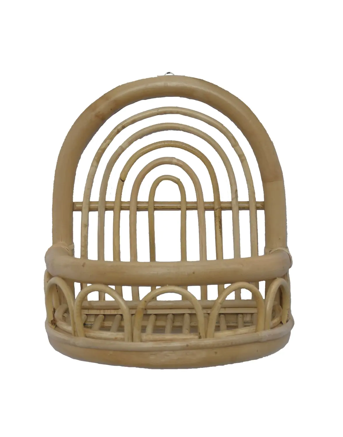  Product image 2 of the product “Fara wall rack, made of rattan wood, 28.8 cm height. Natural Color. ”